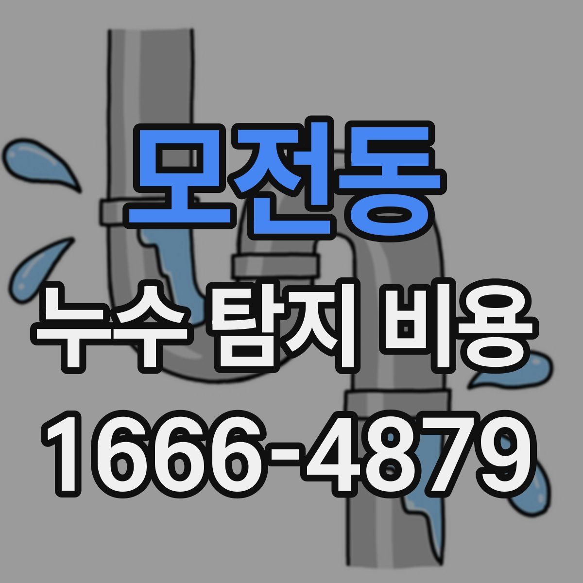 모전동 누수 탐지 비용