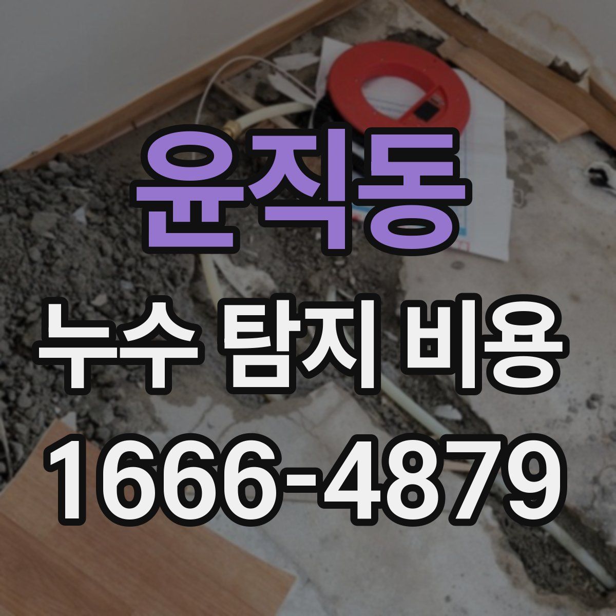 윤직동 누수 탐지 비용