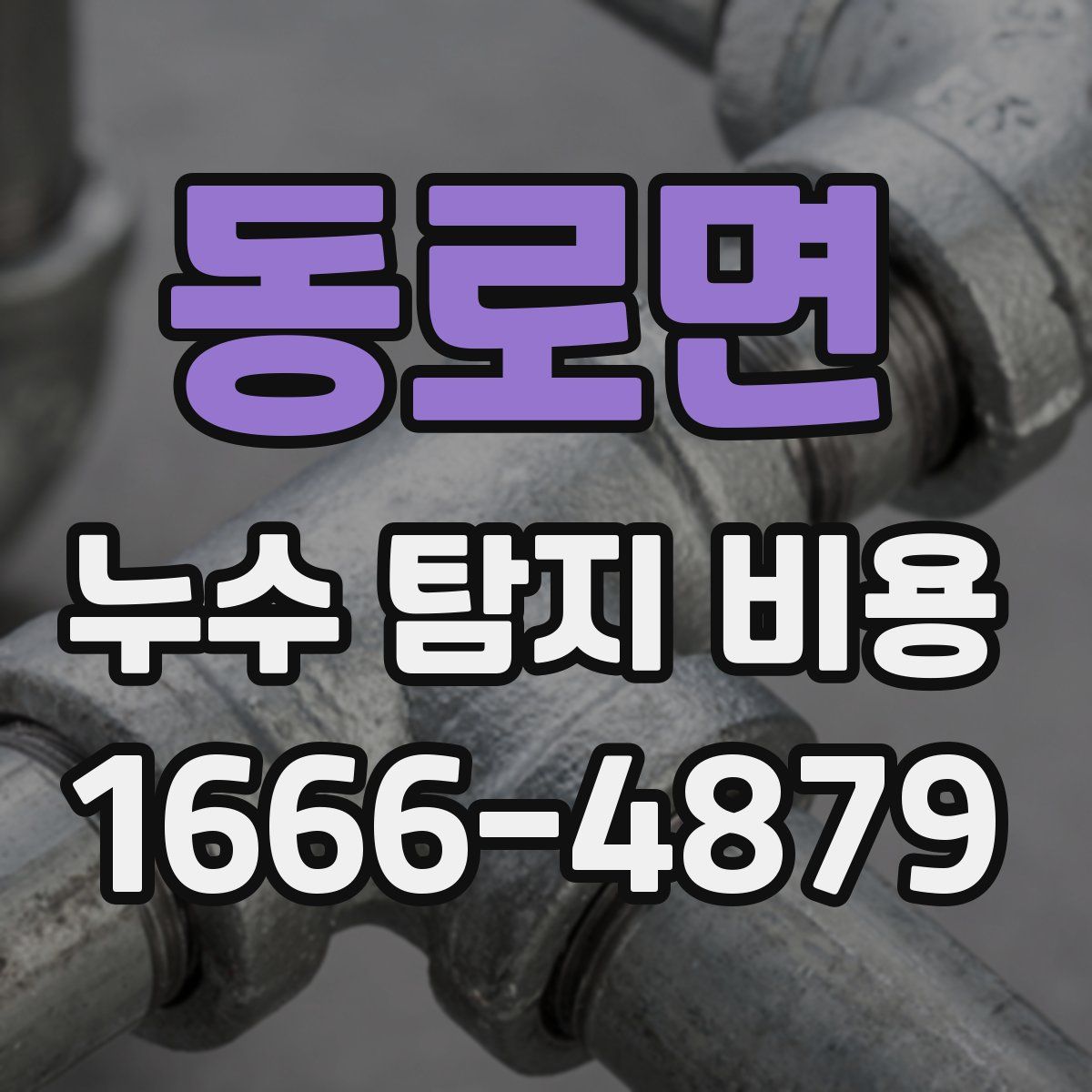 동로면 누수 탐지 비용