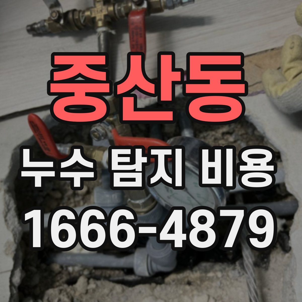 중산동 누수 탐지 비용
