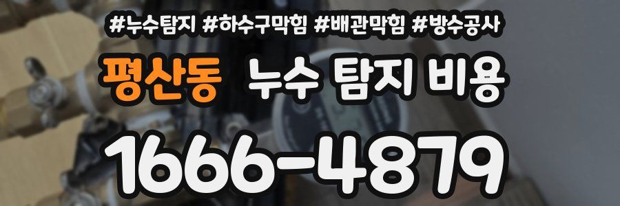 평산동 누수 탐지 비용