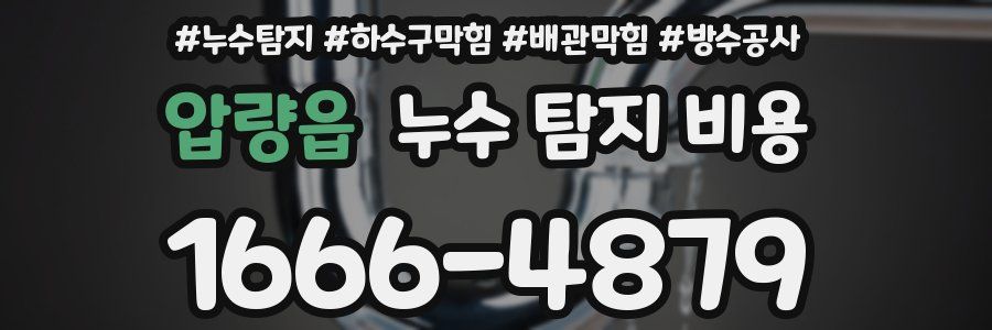 압량읍 누수 탐지 비용