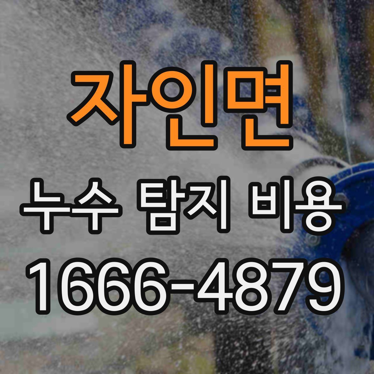 자인면 누수 탐지 비용