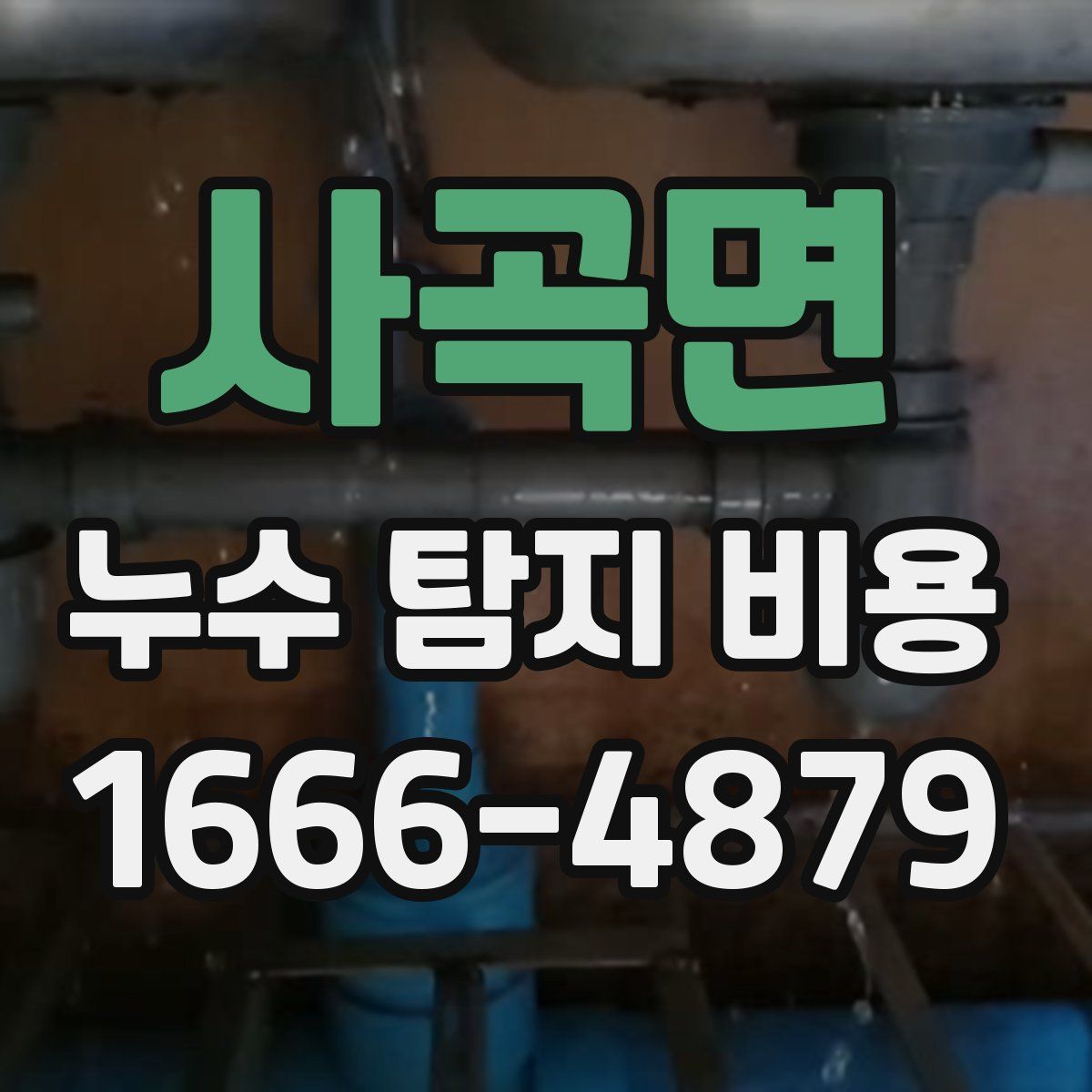 사곡면 누수 탐지 비용