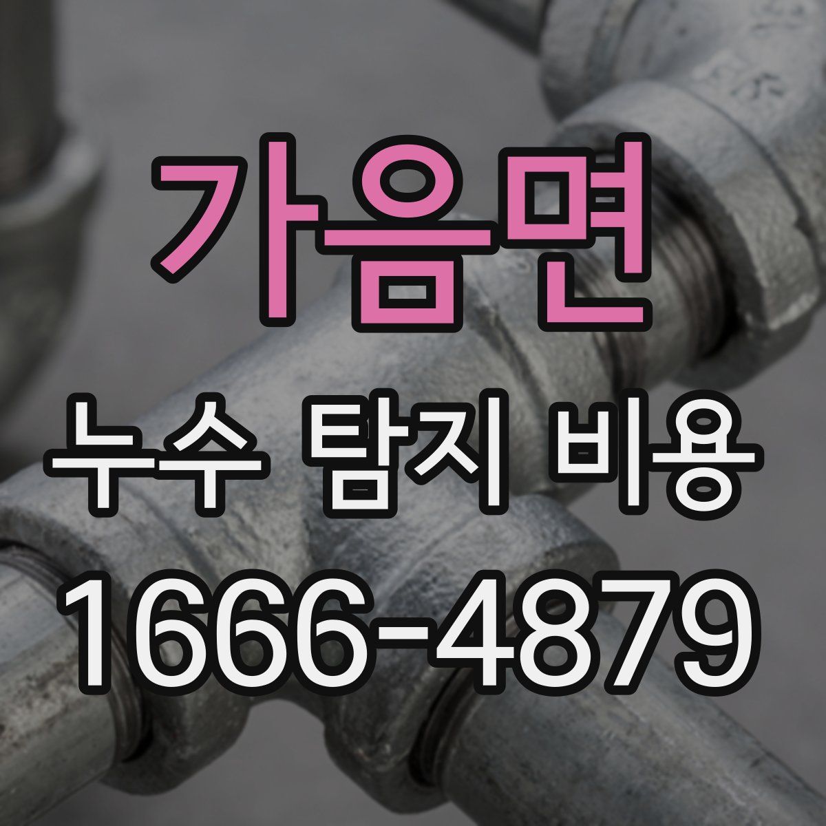 가음면 누수 탐지 비용