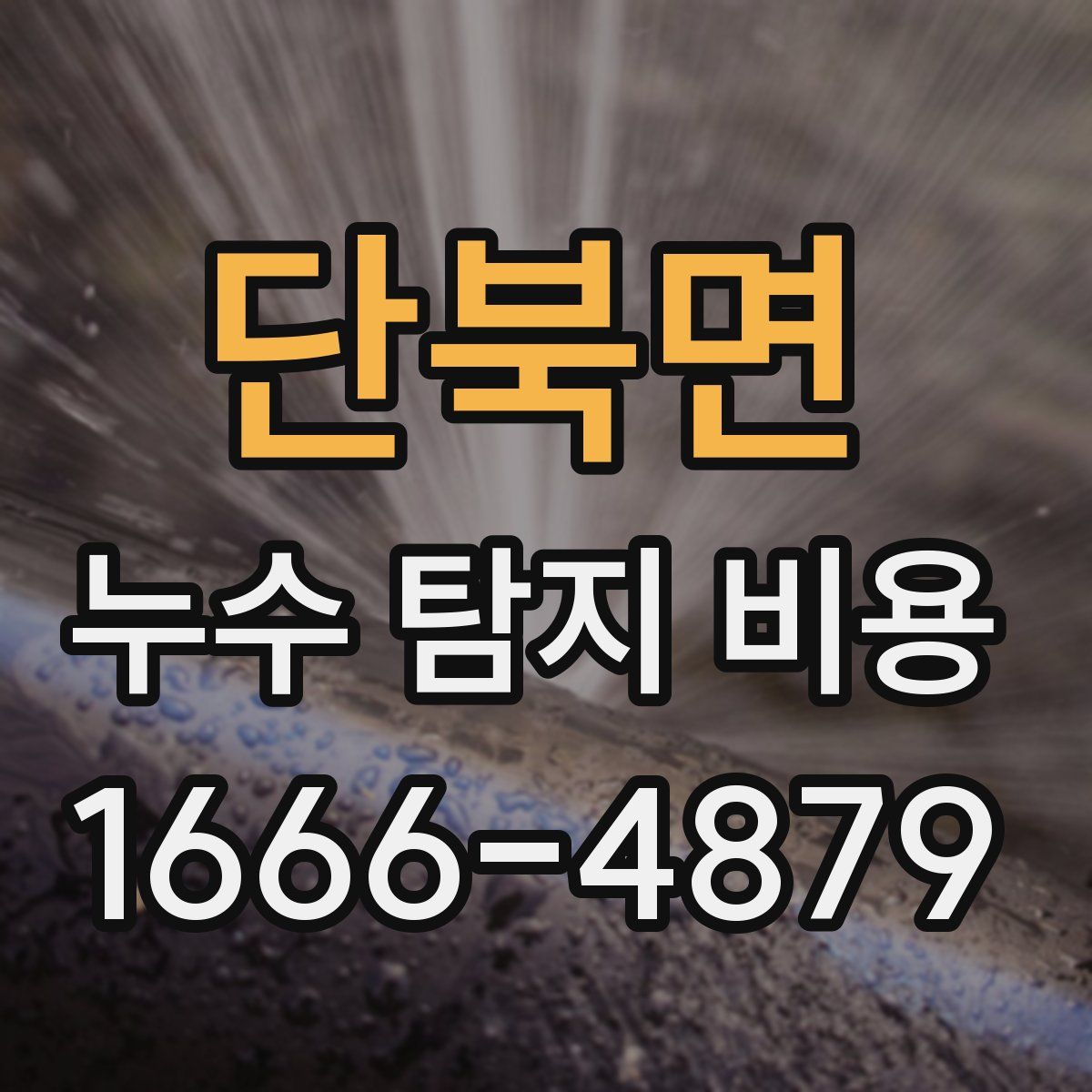 단북면 누수 탐지 비용
