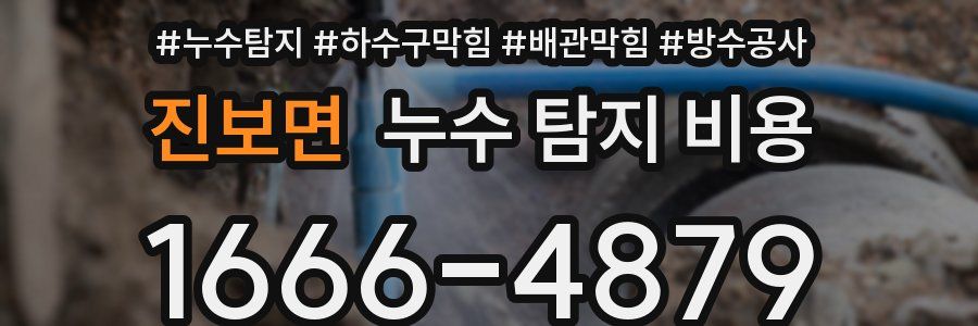 진보면 누수 탐지 비용