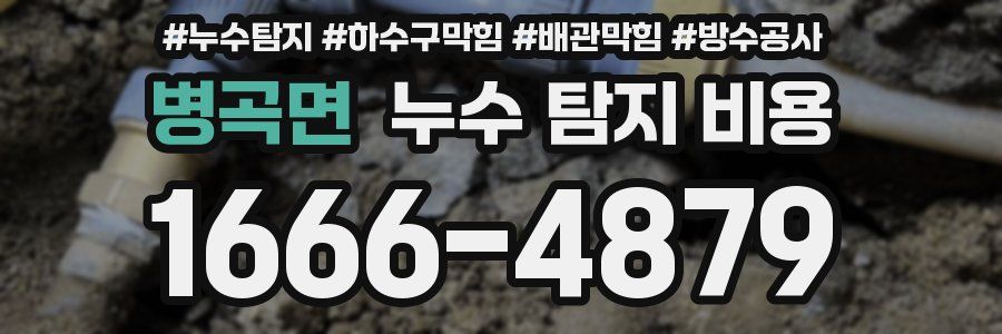 병곡면 누수 탐지 비용