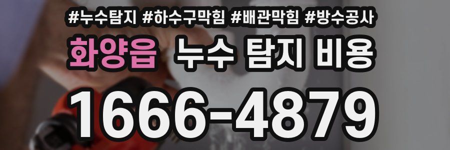 화양읍 누수 탐지 비용