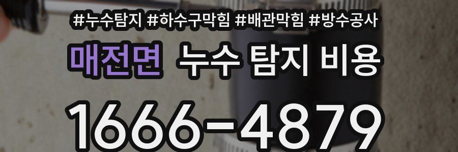 매전면 누수 탐지 비용