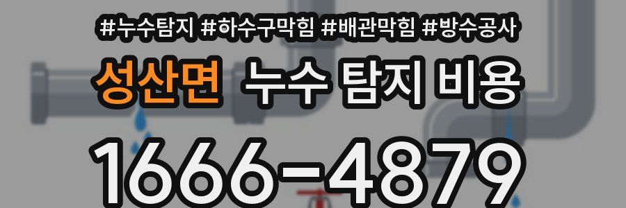 성산면 누수 탐지 비용