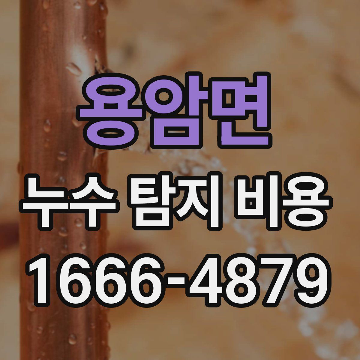 용암면 누수 탐지 비용