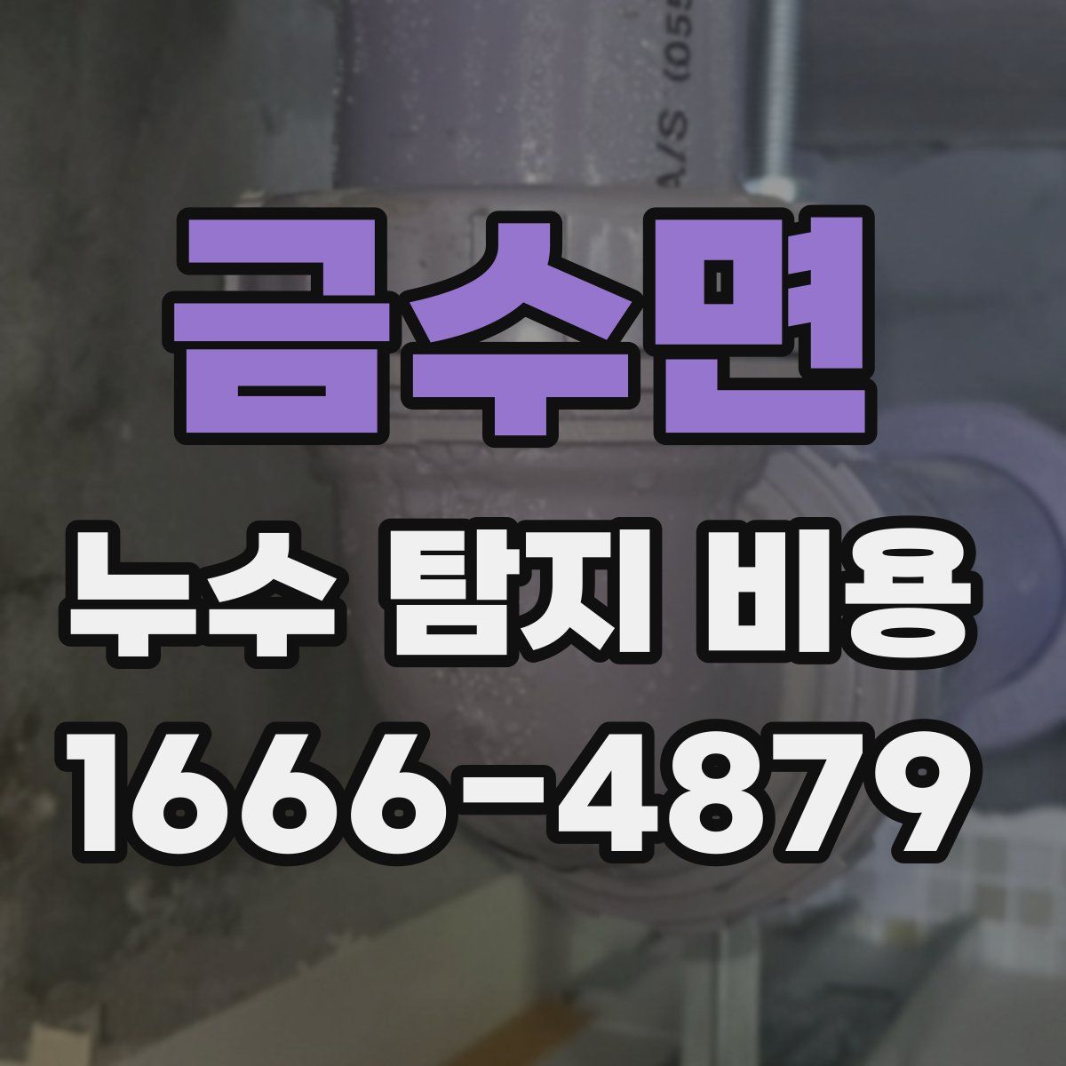 금수면 누수 탐지 비용