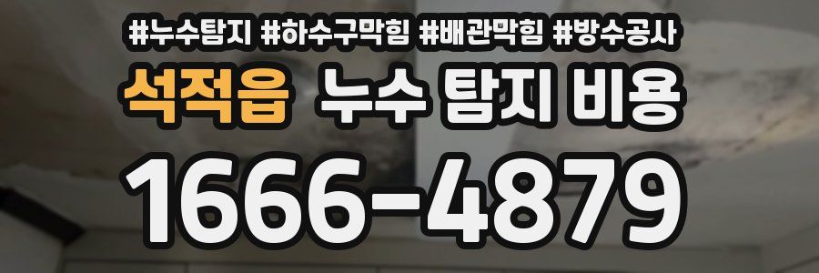 석적읍 누수 탐지 비용