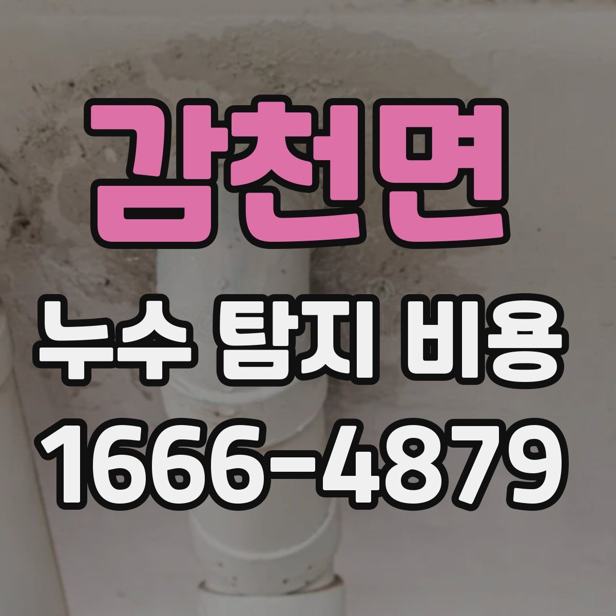 감천면 누수 탐지 비용