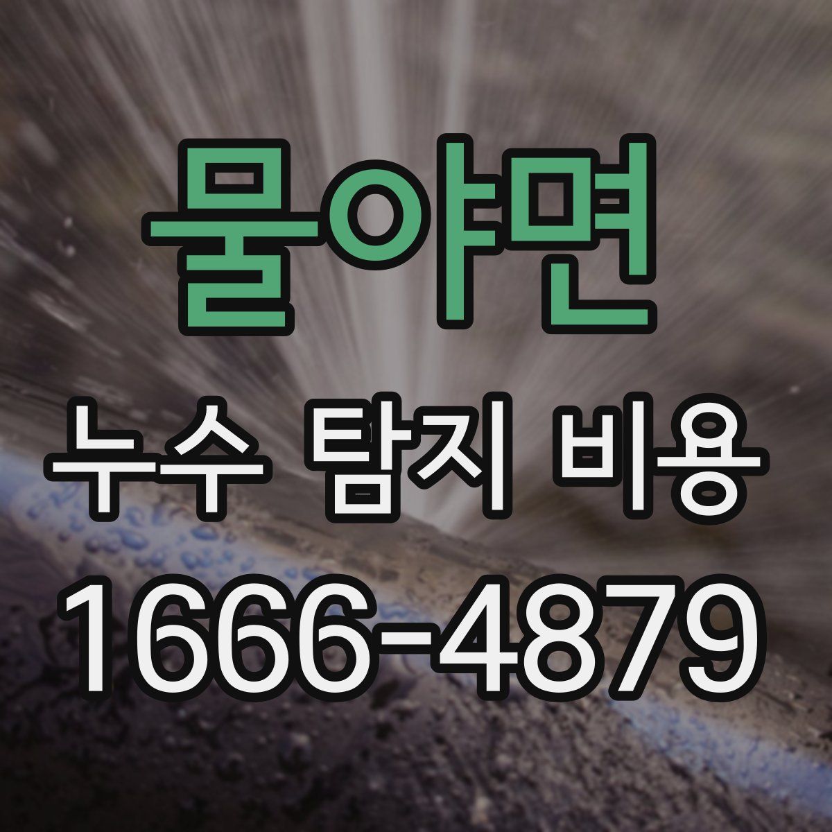 물야면 누수 탐지 비용