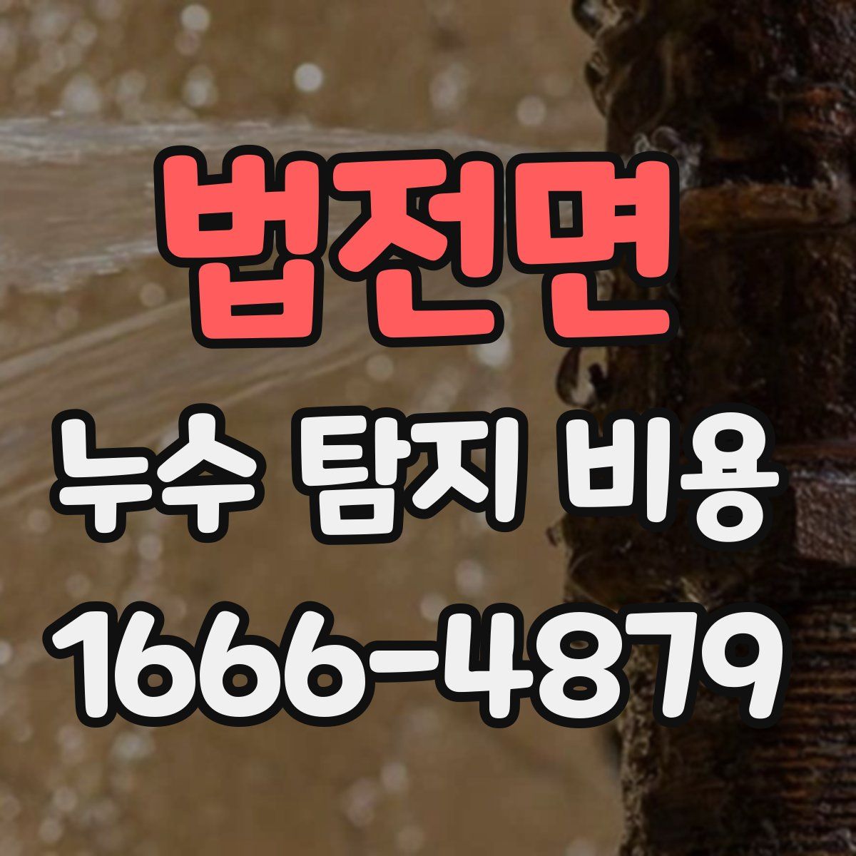 법전면 누수 탐지 비용