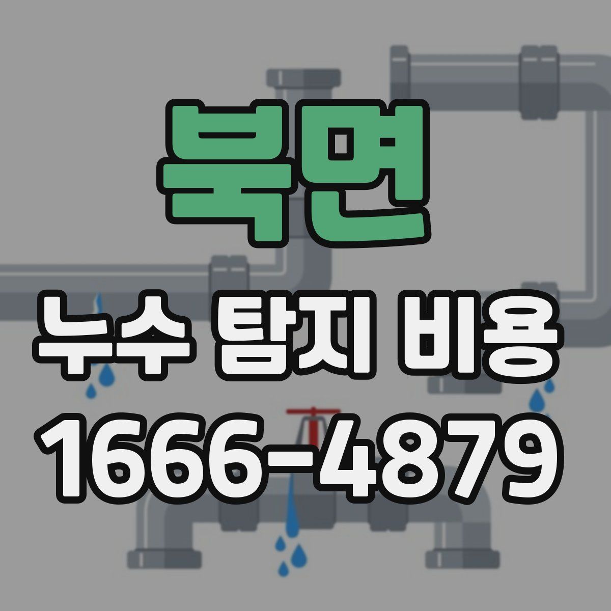 북면 누수 탐지 비용