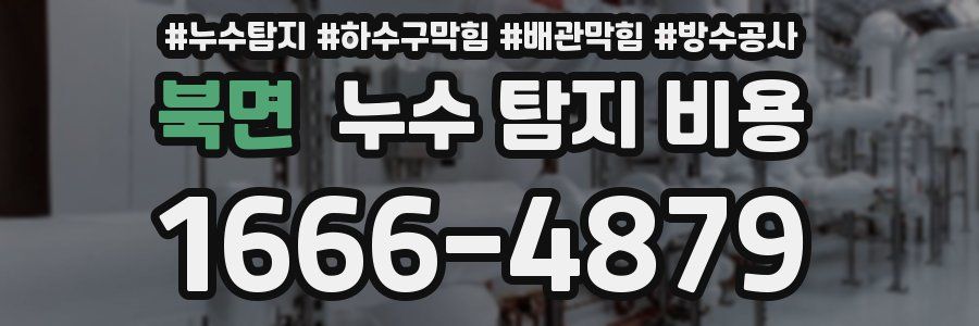 북면 누수 탐지 비용