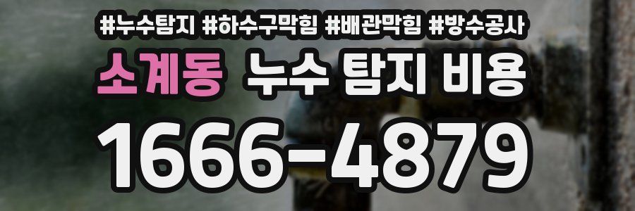 소계동 누수 탐지 비용