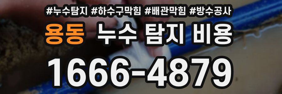 용동 누수 탐지 비용