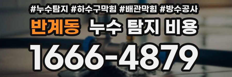반계동 누수 탐지 비용