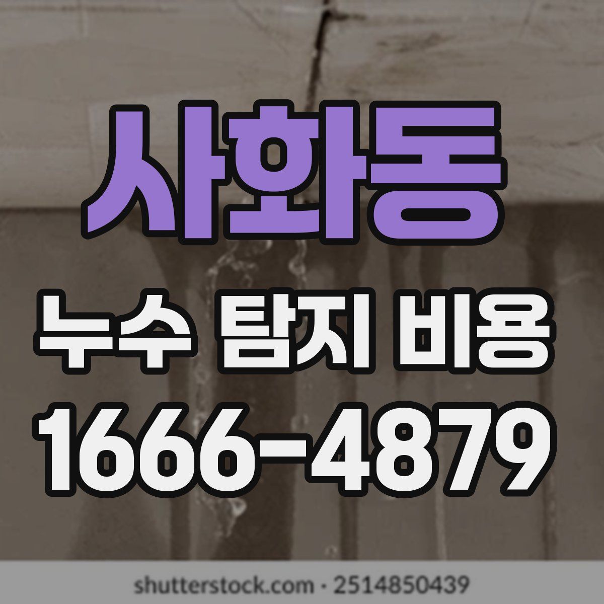 사화동 누수 탐지 비용