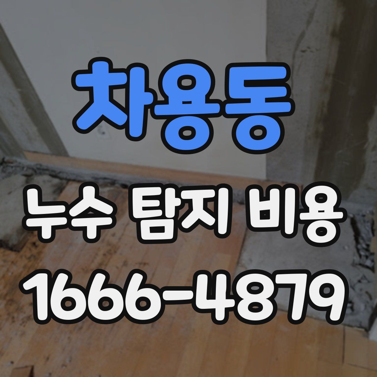 차용동 누수 탐지 비용