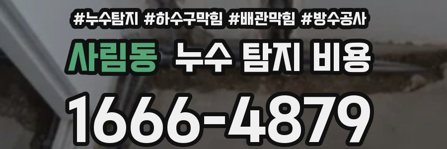 사림동 누수 탐지 비용