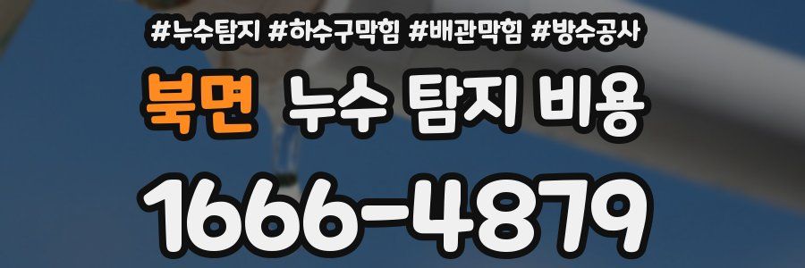 북면 누수 탐지 비용