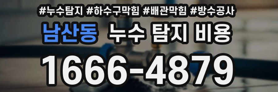 남산동 누수 탐지 비용