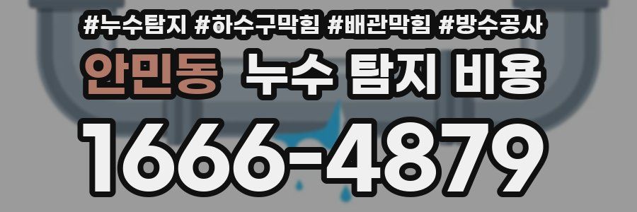 안민동 누수 탐지 비용