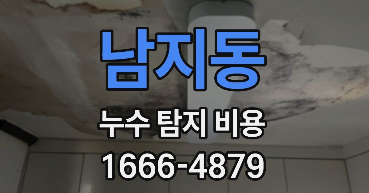 남지동 누수 탐지 비용