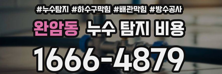 완암동 누수 탐지 비용