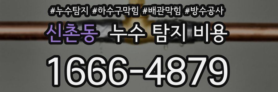 신촌동 누수 탐지 비용
