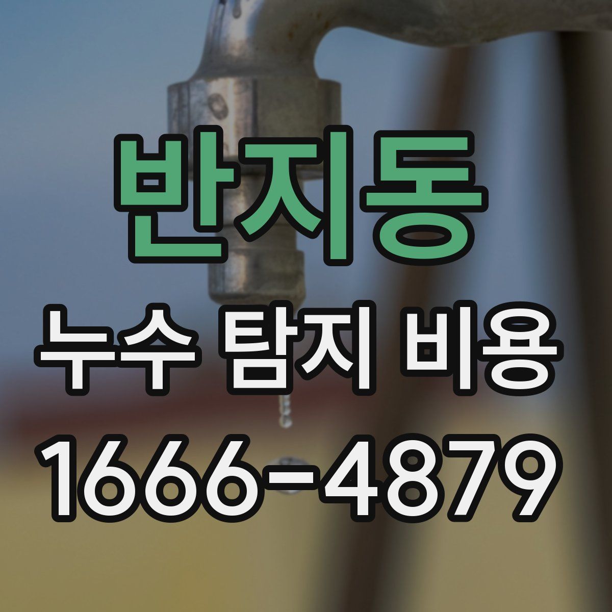 반지동 누수 탐지 비용