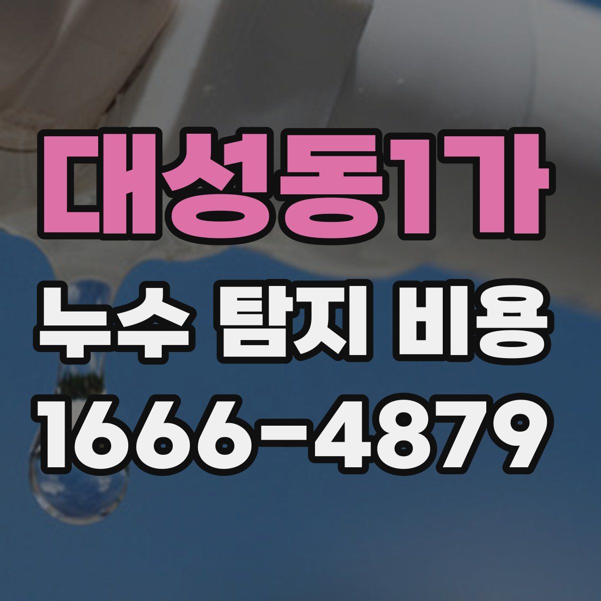 대성동1가 누수 탐지 비용