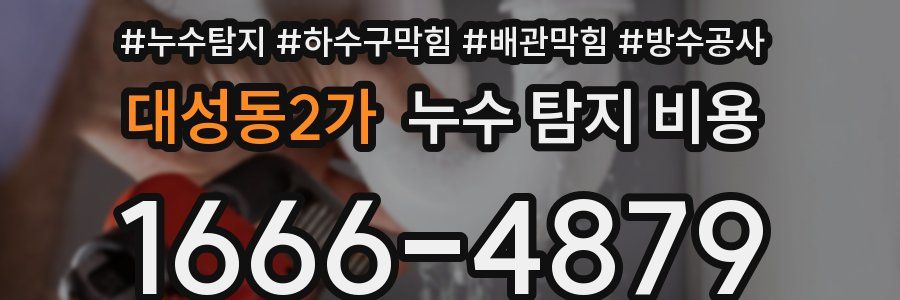 대성동2가 누수 탐지 비용