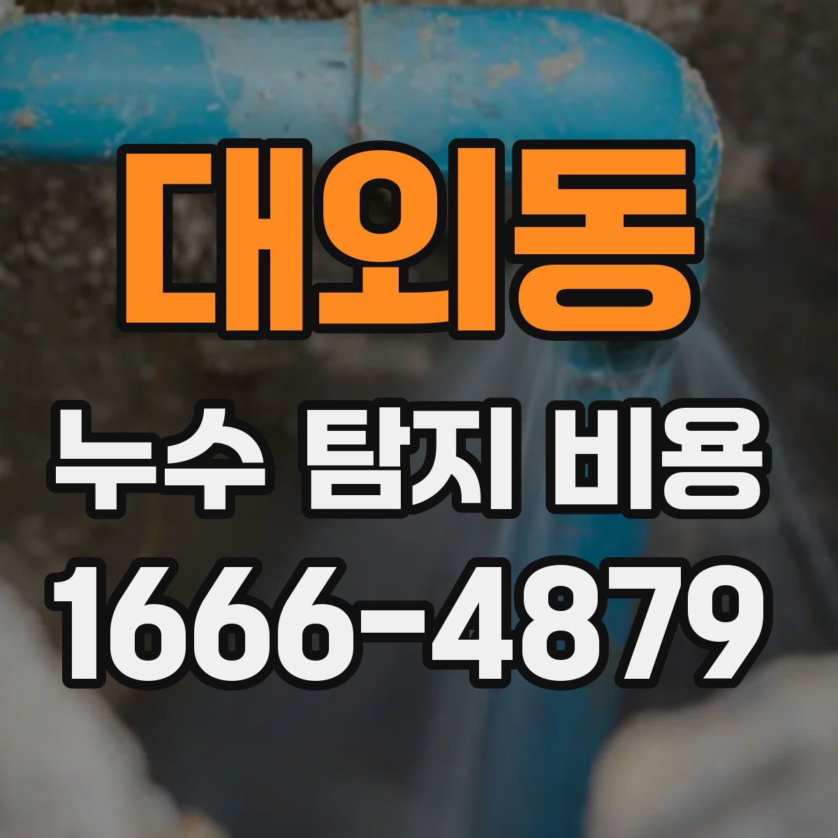 대외동 누수 탐지 비용