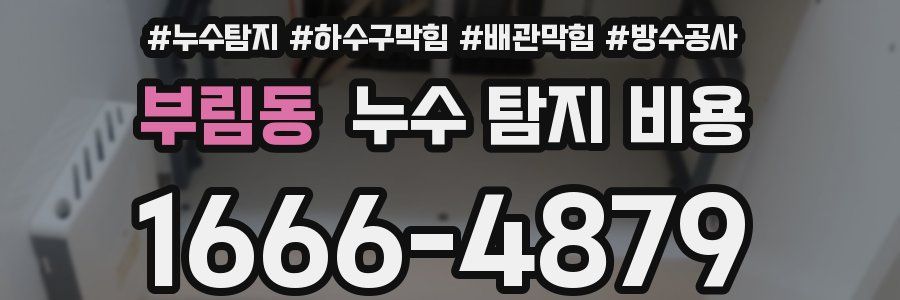 부림동 누수 탐지 비용