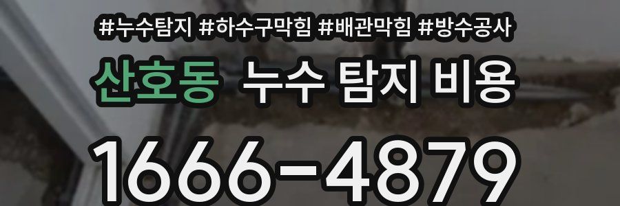 산호동 누수 탐지 비용