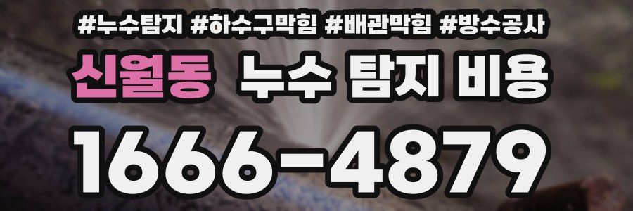 신월동 누수 탐지 비용