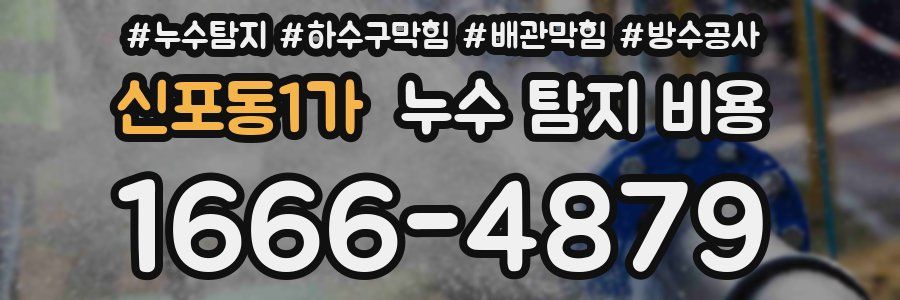 신포동1가 누수 탐지 비용
