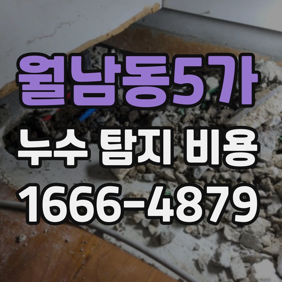 월남동5가 누수 탐지 비용