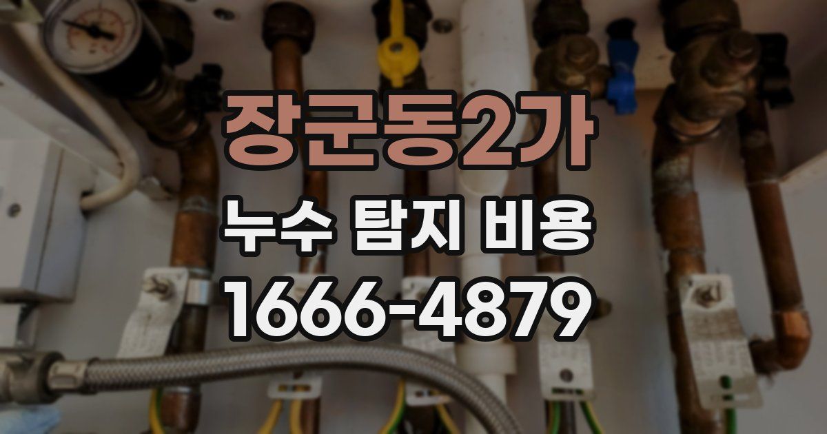 장군동2가 누수 탐지 비용