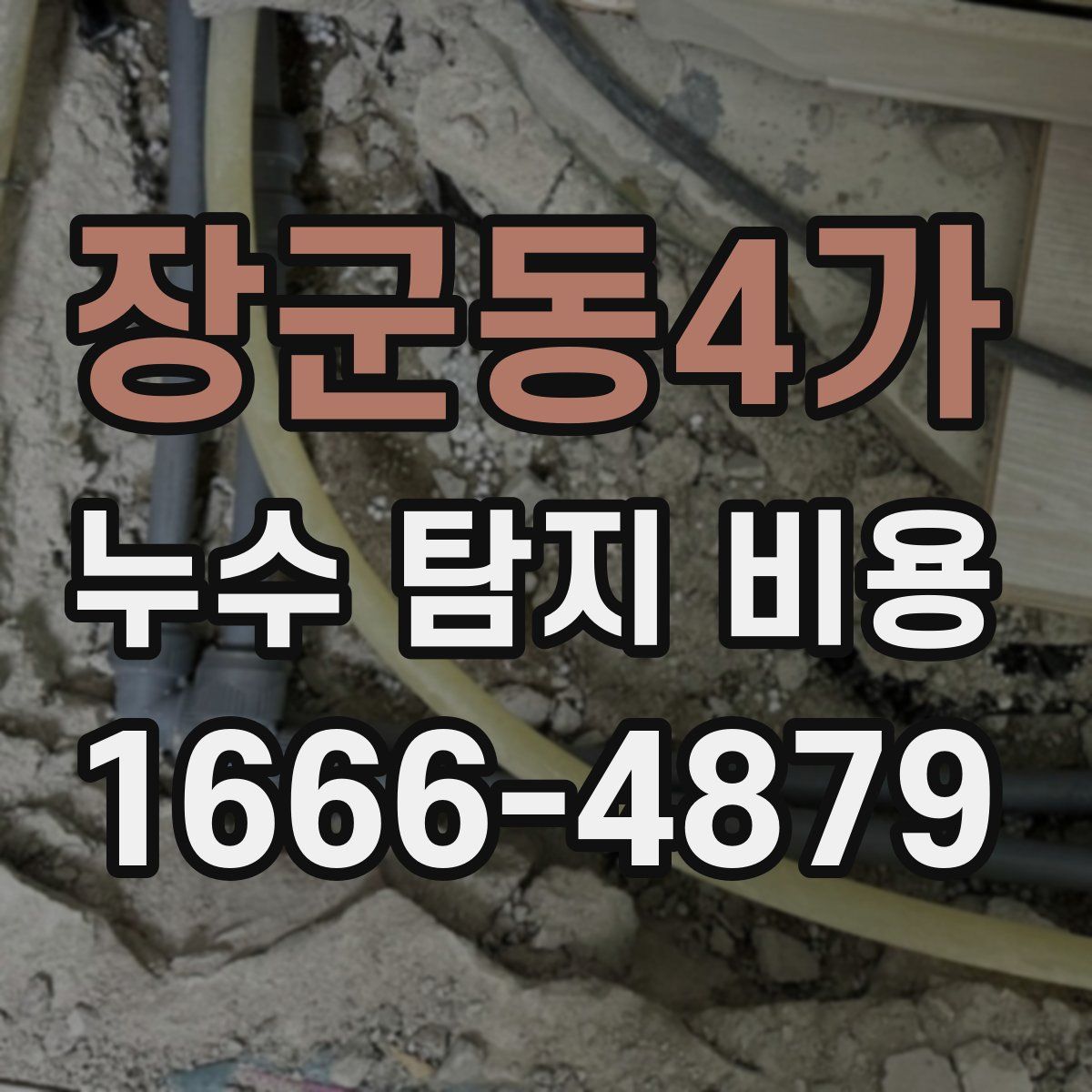 장군동4가 누수 탐지 비용