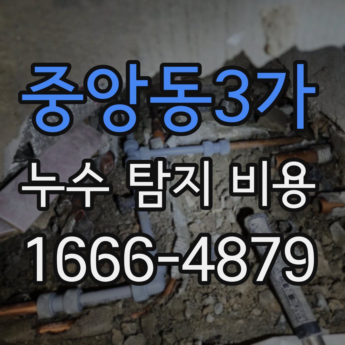 중앙동3가 누수 탐지 비용