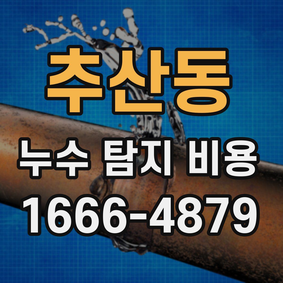 추산동 누수 탐지 비용