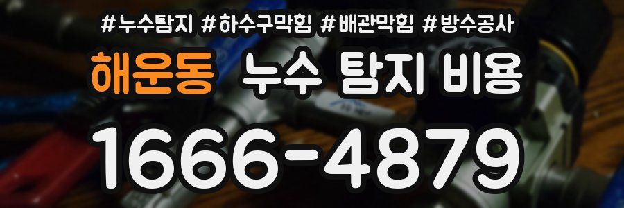 해운동 누수 탐지 비용