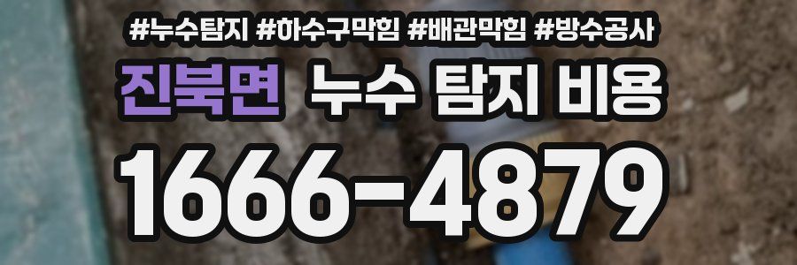 진북면 누수 탐지 비용